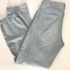 Gap Striped Denim Khakis